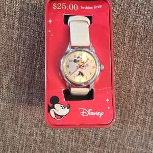 Disney Nurse Minnie Mouse Watch with White Strap